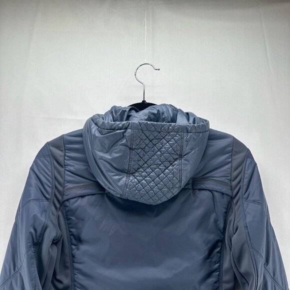 Athleta Jacket Womens Sz 2XS Rock Ridge PrimaLoft Hoodie Quilted Insulated Gray - Picture 7 of 13